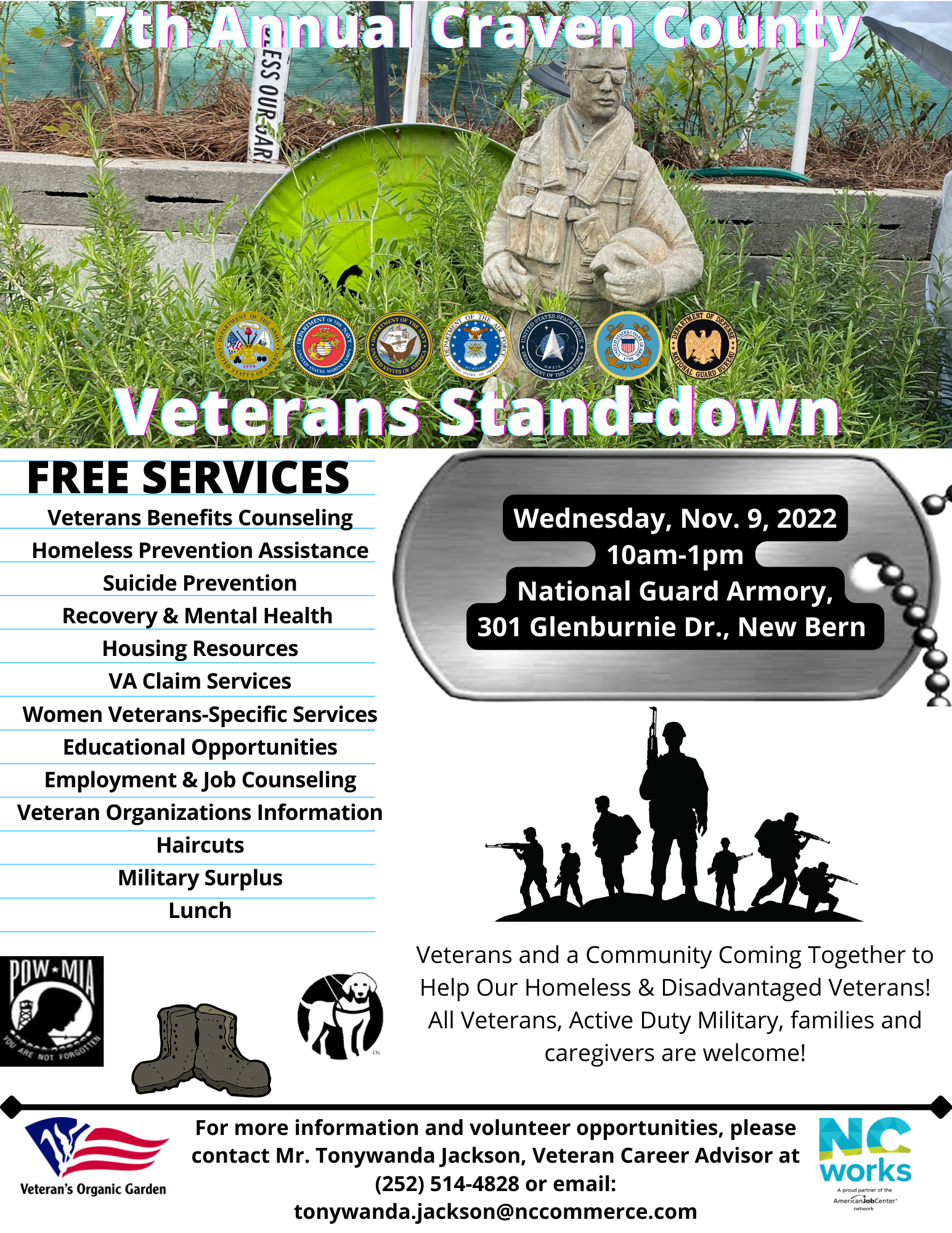 7th Annual Veterans Stand-down (Poster) (8.5 × 11 in)